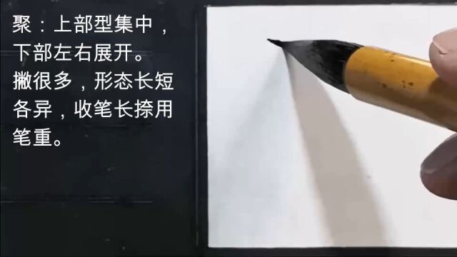 颜真卿楷书《聚》字的写法