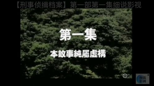 【刑事侦缉档案1】片花