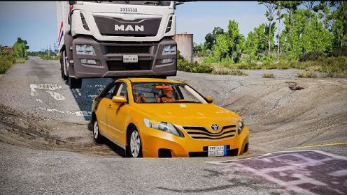 【BeamNG】汽车与颠簸的坑洼