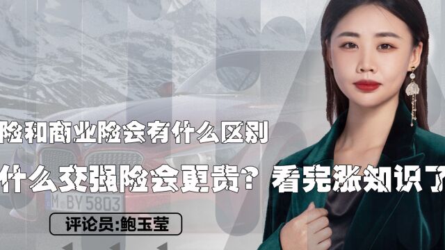 交强险和商业险会有什么区别?为什么交强险会更贵?看完涨知识了 