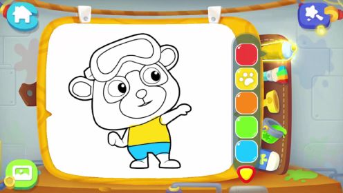 宝宝巴士亲子游戏第36集：一起来学习涂鸦吧，成为最棒的小画家