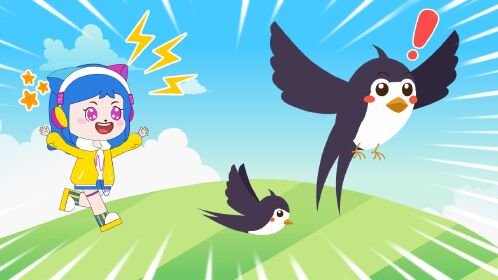 儿歌小燕子,益智动画亲子儿歌,早教语言启蒙