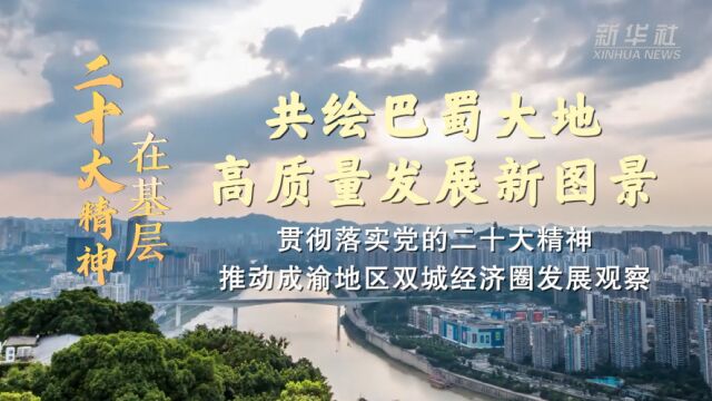 共绘巴蜀大地高质量发展新图景——贯彻落实党的二十大精神推动成渝地区双城经济圈发展观察