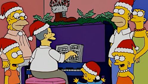 辛普森一家：圣诞前夜可怜的老人惨遭开除，玛姬把他带到了辛普森一家