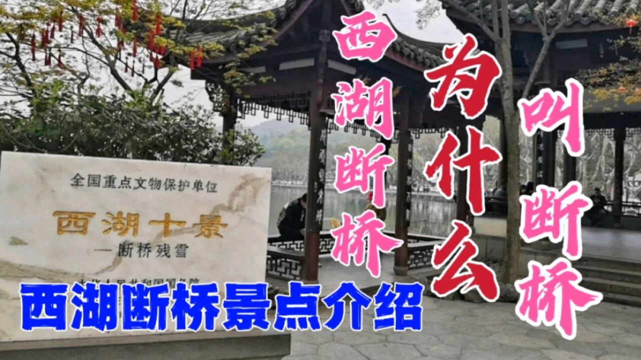 西湖断桥介绍图片