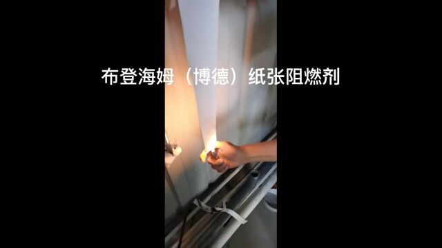 德国布登海姆纸张阻燃剂