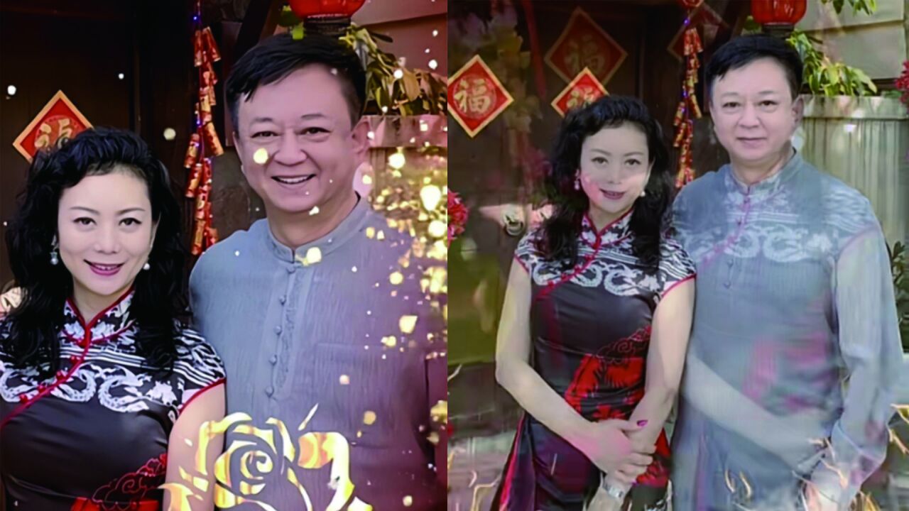 朱军携妻子拜年大秀恩爱,鬓角白发丛生,风波后面容憔悴老态尽显