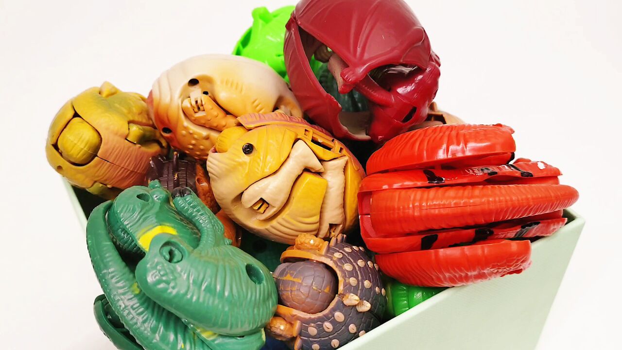 恐龙变形蛋变形金刚玩具 霸王龙翼龙禽龙