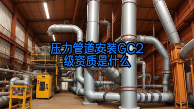 压力管道安装gc2级资质是什么