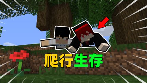 [图]当MC只能爬行，该如何生存？我的世界Minecraft