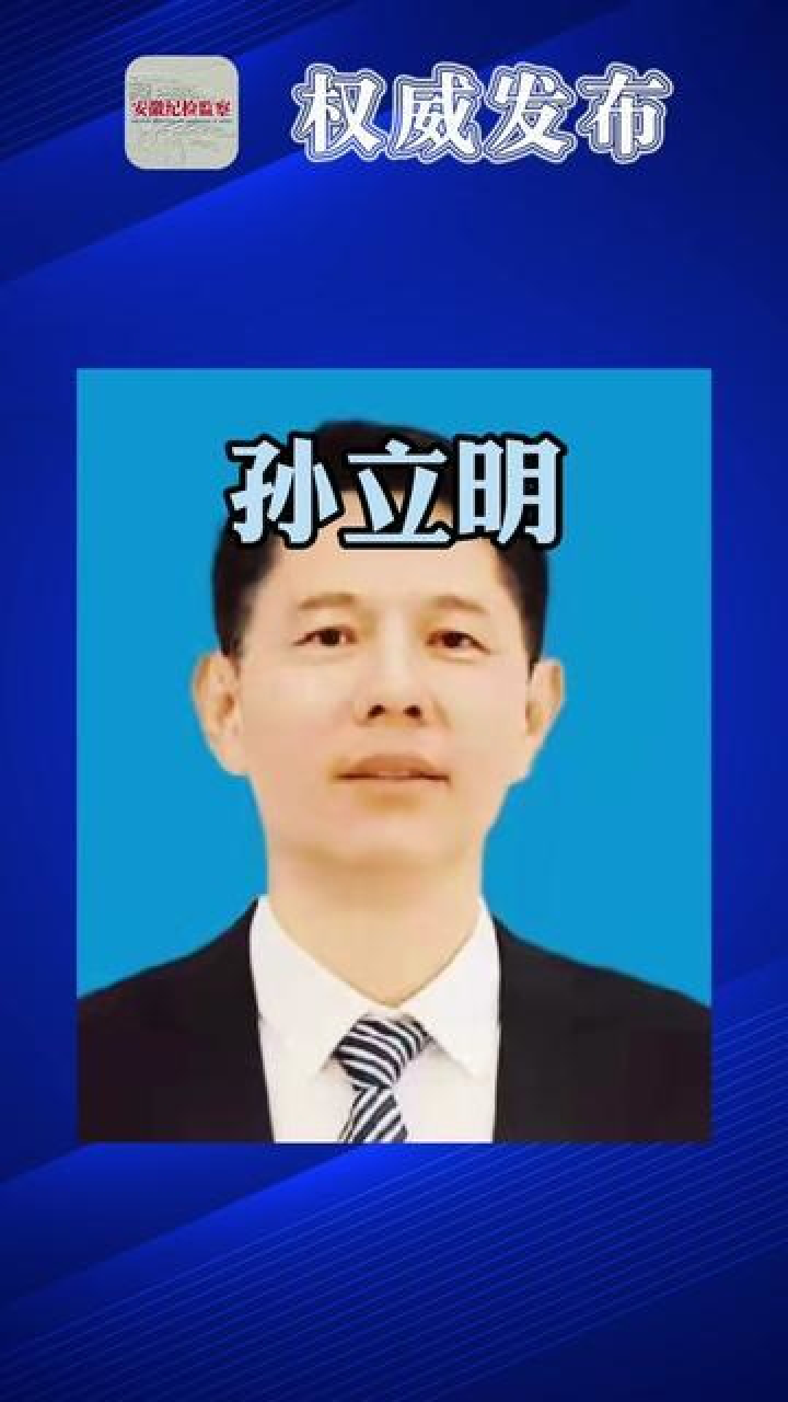 蚌埠市龙子湖区委副书记,区政府区长孙立明被查