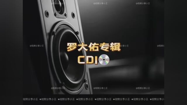 罗大佑专辑CD1 #夏日歌会 #唱一首情歌