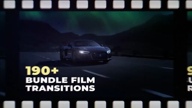  AE模板190组复古老电影胶片转场预设 FIlm Bundle Transitions