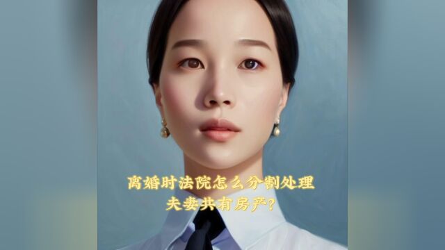 离婚法院怎么分割夫妻共有房产?