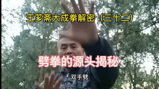 第32集|形意拳劈拳来源大揭秘!