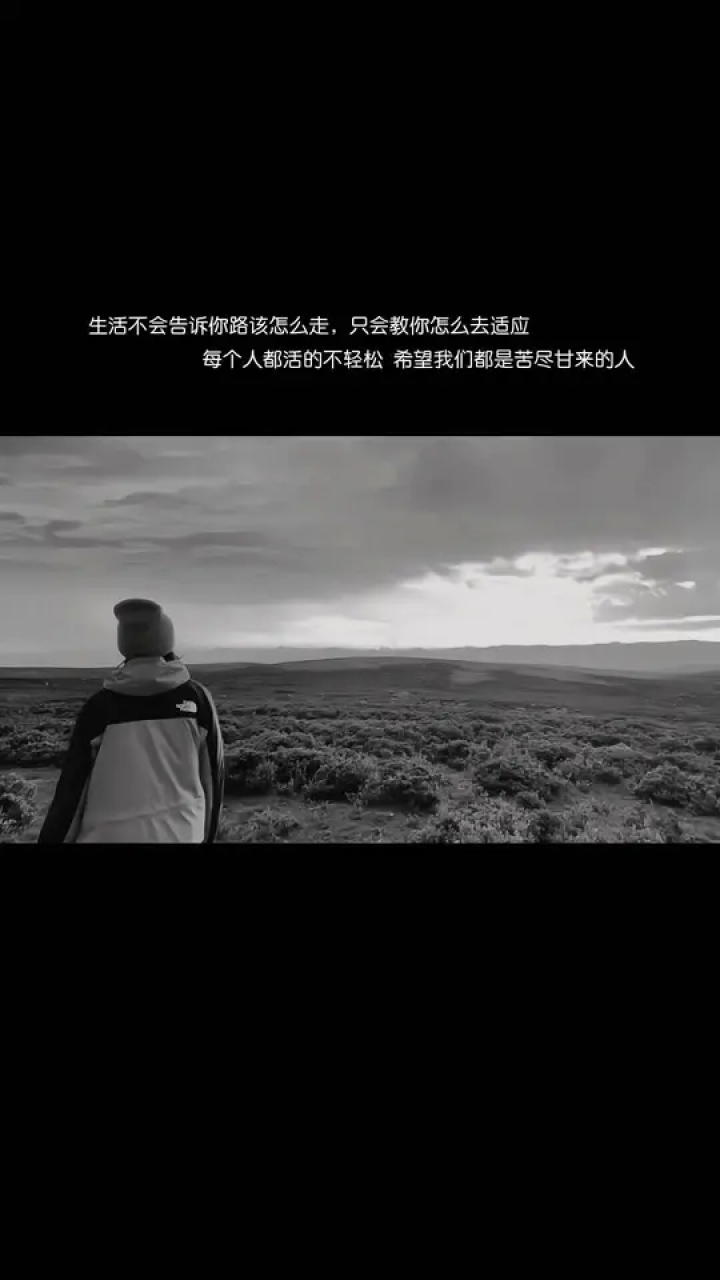 "生活不会告诉你路该怎么走,只会教你怎么去适应.