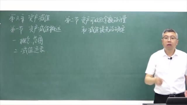 中级会计实务第六章资产可收回金额的计量和减值损失的确定(上),盛戈主讲.#中级会计