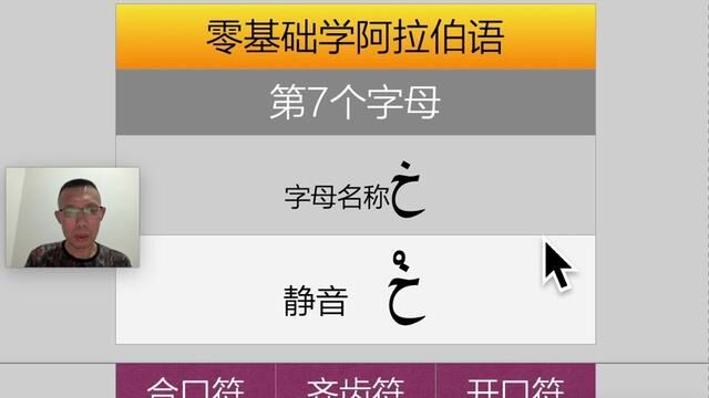 零基础学阿拉伯语(第7个字母)初级入门学阿拉伯语字母.发挥人类超强的模仿力.