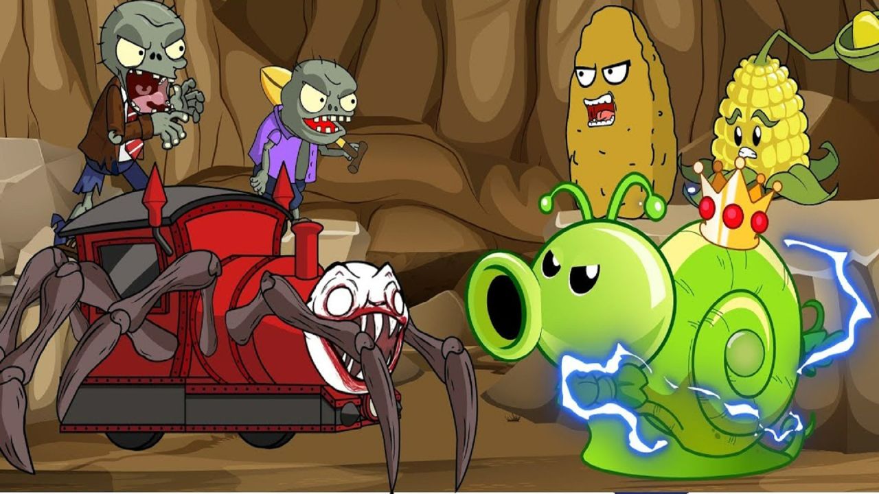 植物大战僵尸动画:雷电蜗牛豌豆射手