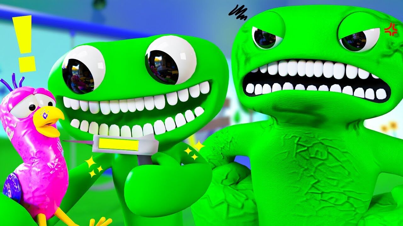 班班幼儿园里的小绿怪,到处恶作剧,最后居然被大绿怪关起来