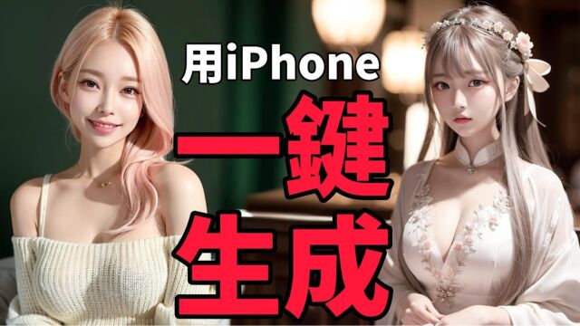 【AI绘画教程】iPhone手机就能用LORA模型绘制三次元美女 Stable Diffusion AI绘图 (免显卡版)