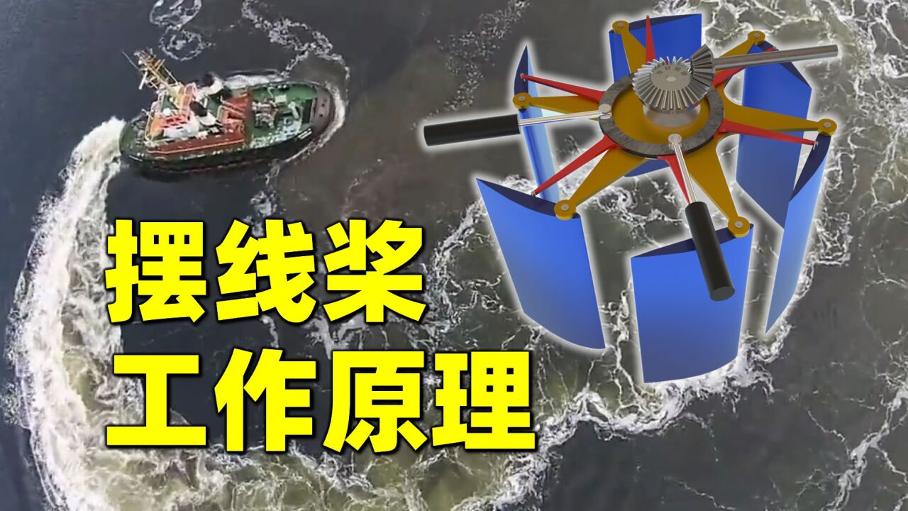 轮船换上怪异螺旋桨,直接上演蛇形走位,揭秘摆线桨的工作原理_高清1080P在线观看平台_腾讯视频