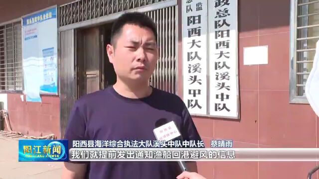 全力防御台风“小犬”!阳西、海陵出海作业渔船归港避风