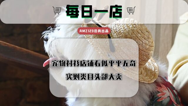 宠物衬衫店铺看似平平无奇,实则类目头部大卖