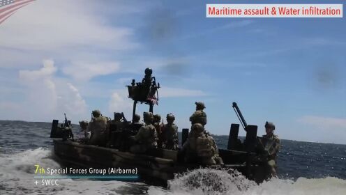 绿色贝雷帽完美的海上作战技能-美国陆军特种部队