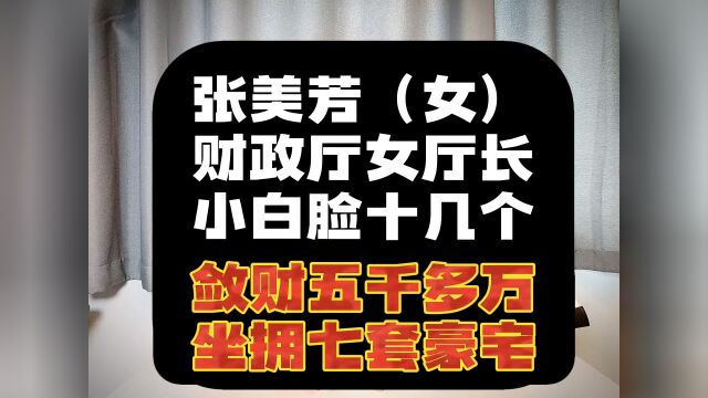 江苏省财政厅女厅长张美芳,让自己的下属叫自己“美厅”.