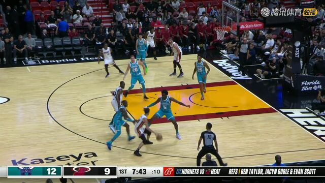 NBA季前赛：黄蜂vs热火中文解说全场回放