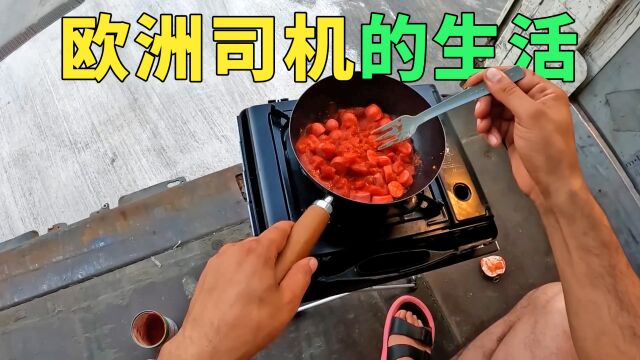 在车厢里做饭吃,斯堪尼亚和达夫如何选择,欧洲卡车司机真实生活