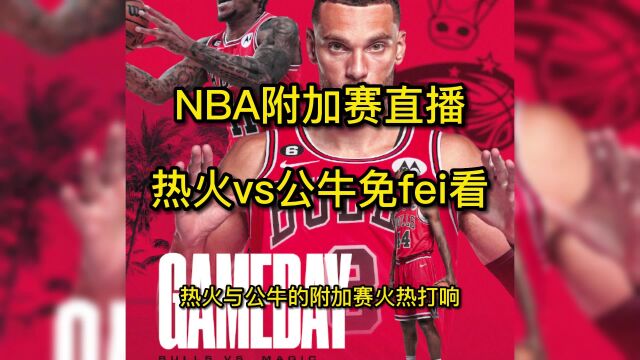 2023NBA附加赛直播:公牛vs热火直播(中文)高清在线全场观看