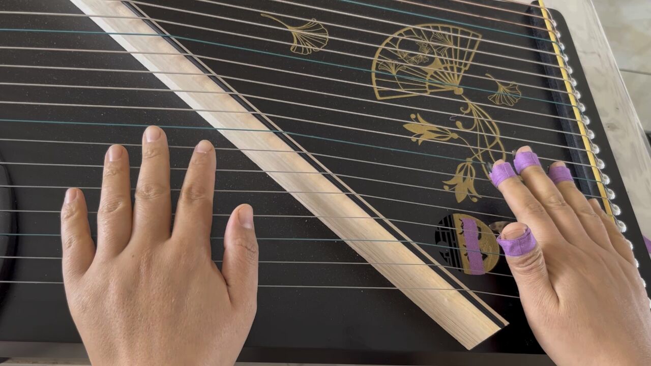 古筝菜鸟 练字基本功 之(勾 抹 托)