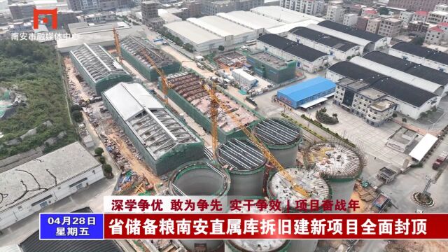 省储备粮南安直属库拆旧建新项目全面封顶