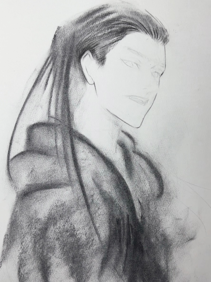 一人之下王也绘画过程图