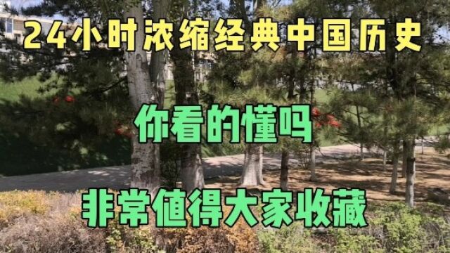 24小时浓缩经典中国历史,你能看懂吗?非常值得大家收藏!