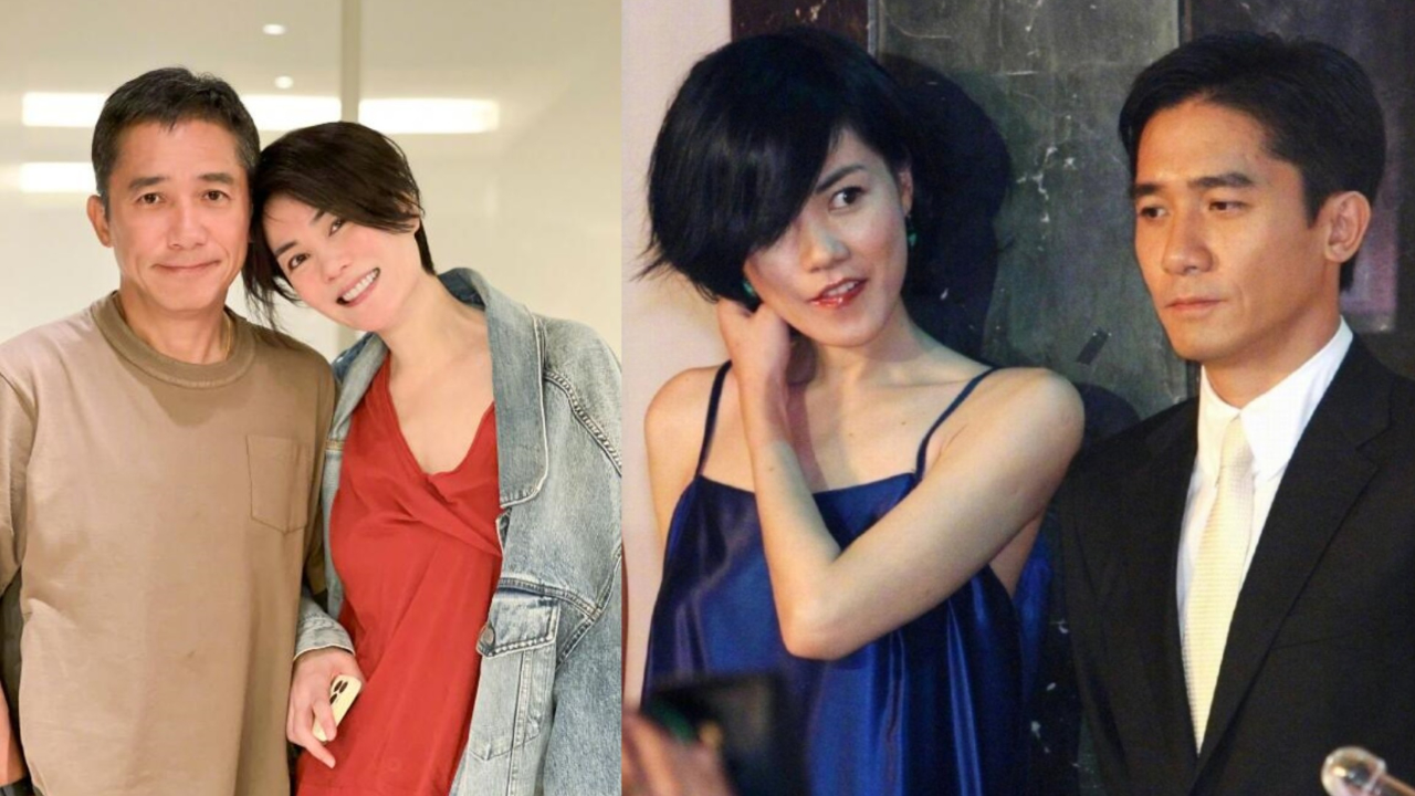 王菲与梁朝伟挽手合影,54岁脸色红润似少女,梦回《重庆森林》