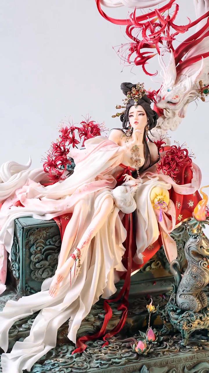 国风翻糖人偶蛋糕《九尾》制作过程揭秘,一个普通糖块的逆袭