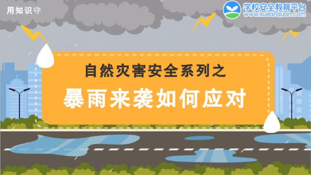 自然灾害安全系列之暴雨来临如何应对