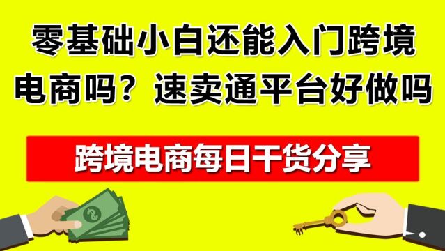 3.零基础小白还能入门跨境电商吗?速卖通平台好做吗?