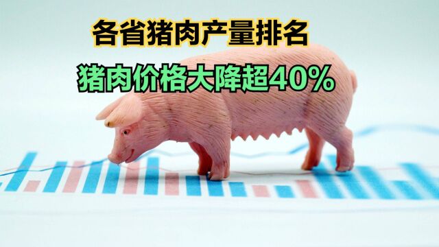 猪肉价格大降超40%!2022年全国各省猪肉产量排名,你家乡第几?