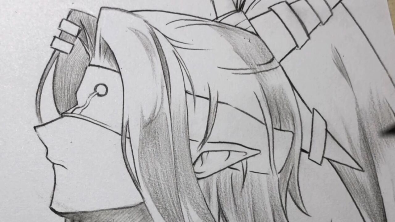 徒手绘画凹凸世界雷德