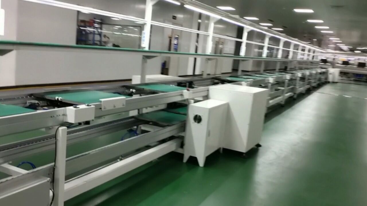 倍速链装配线安装调试实拍