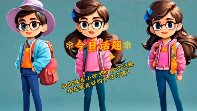 如何培养小学生的学习兴趣并养成良好的学习习惯?