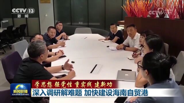 深入调研解难题 加快建设海南自贸港(学思想 强党性 重实践 建新功)