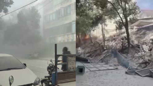 江西抚州一7层危房发生垮塌，官方：房屋无人居住，无人员伤亡