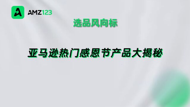 亚马逊搜索量暴涨!2023年感恩节热门产品曝光! 在Tiktok上爆火!亚马逊感恩节热门产品推荐!