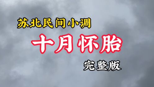 江苏省苏北地区民间小调（十月怀胎）江苏省南通如皋市石庄镇