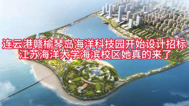 赣榆琴岛海洋科技园开始设计招标 江苏海洋大学海滨校区她真的来了